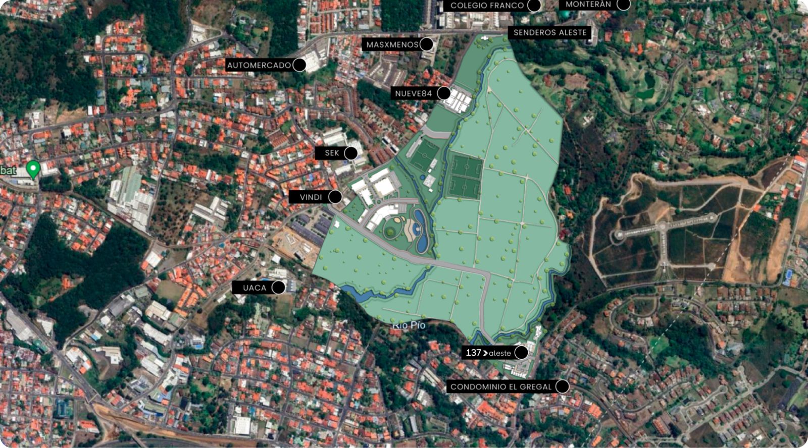 Mapa del Masterplan